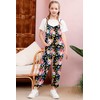 RAISEVERN Girls Easter Romper Casual Jumpsuits Spaghetti Strap Loose Overalls