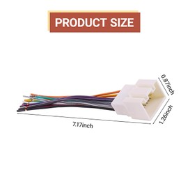 YYTQP Car Radio Wiring Harness Connector Fit for Ford 1999-2006 F150/F250 Ranger Explorer Escape, 1998-2005 Lincoln Mercury Stereo Wire Cable Plug, CD Player Receiver Wire Cable Adapter Plug