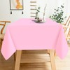 FALIZIFU 2 Pack Light Pink Plastic Tablecloth Disposable Table Covers