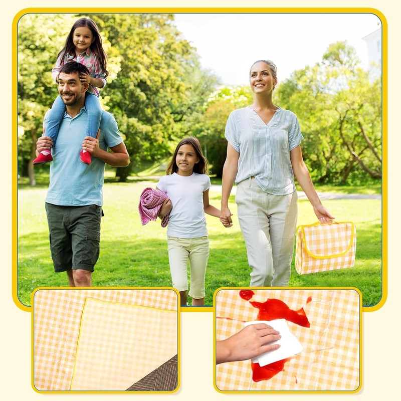 Outdoor Picnic Blankets,80" x80" Foldable Lightweight Waterproof Sand Mat,Beach Blanket