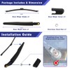 Rear Windshield Wiper Arm Blade Assembly Kit Compatible with 2020-2023