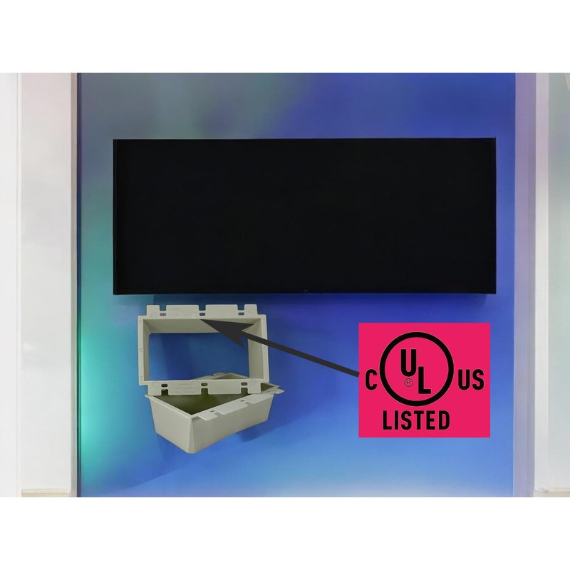 iMBAPrice IMBA-BE3 (UL Listed) 3-Gang Non-Metallic Electrical Power Outlet Box