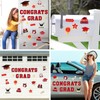 JarThenaAMCS 28Pcs Graduation Car Magnets 6 Inch 2025 Congrats Grad