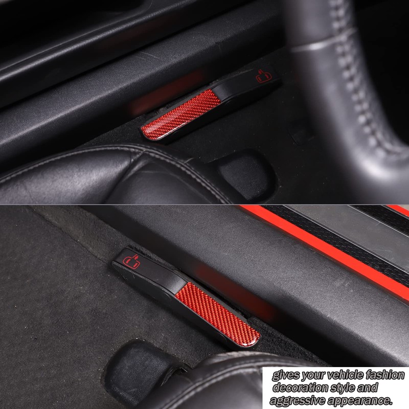 Lcojicep Car Inner Emergency Door Lock Switch Sticker Compatible with