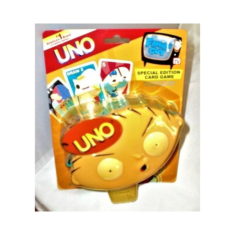 SABABA TOYS FAMILY GUY STEWIE GRIFFIN UNO SET NEW SEALED
