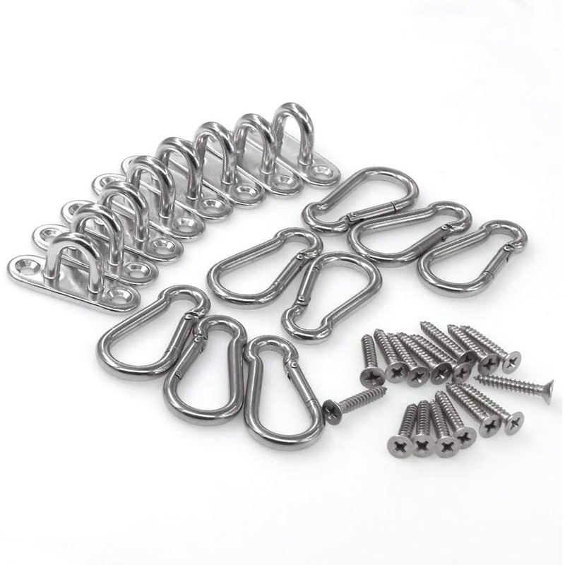 Hushtong Stainless Steel 1.8 inch Pad Eye Plate U Hooks