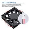 GDSTIME 120mm Fan 120mm x 25mm 12V Fan Dual Ball