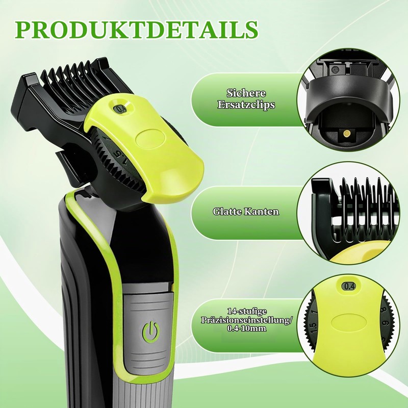14-in-1 Trimmaufsatz (0,4–10 mm) Verstellbarer Aufsatz Trimmer Aufsätze