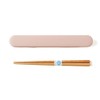 Takenaka Chopsticks Mayu Mayu Chopsticks Case Set Pink Chopsticks 18cm