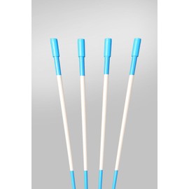 72" Fluorescent 6 FT. Blue 25 Driveway Markers, Reflective Snow Stakes, Plow Stakes,5/16" Thick, 25 Pack 6 FT. Tall