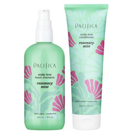 Rosemary Mint Scalp Care Shampoo & Conditioner Set – Clean Vegan Shampoo & Conditioner for Oily Or Flaky Scalp (All Hair Types), A Balanced, Soothed Scalp, No Silicones or Parabens