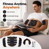 EMS Muscle Stimulator for Home Fitness – Portable Ab, Arm,