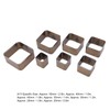 7PCS Leather Die Cutter Rounded Tetragonum 20‑50mm Leather Cutting Dies