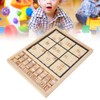 Children Wooden Number Puzzle Toy Board Game Kid Intelligence Logical