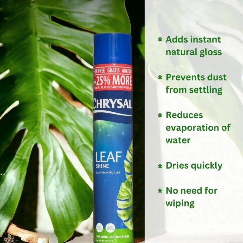 Chrysal Leaf Shine Spray for Indoor Plants (25 Ounce 1