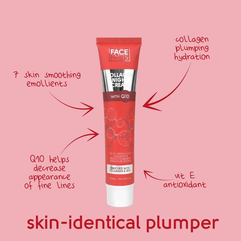 Face Facts Day and Night Cream Set, Collagen and Q10,