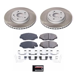 Power Stop SC6488 Front Brake Kit With Semi-Coated Brake Rotors and Ceramic Brake Pads & Hardware For Honda CR-V 2012-2016 [Application Specific]