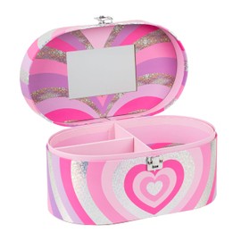 VOTUM Train Case Rainbow Unicorn- Travel Cosmetic Bag Organizer - Perfect for Organizing Makeup, Toiletries, and Beauty Essentials During Travel or Daily Use - Stylish, Lightweight Makeup Bag