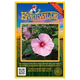 Everwilde Farms - 100 Swamp Mallow Native Wildflower Seeds - Gold Vault Jumbo Seed Packet