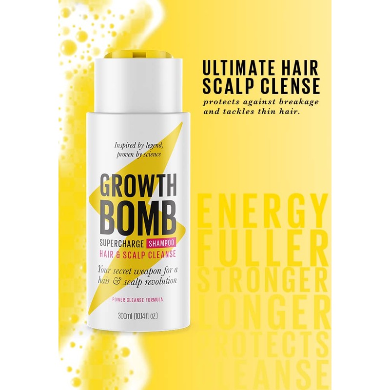 Growth Bomb Hair-Growth Strength & Length Power Cleanse Formula Shampoo