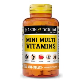 Mason Natural Mini Multi Vitaminas Multivitaminico Diario Completo 365 Tabletas Sabor