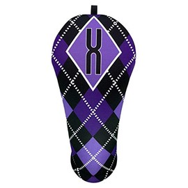 Women's Purple & Black Fairway Club Headcover Handmade by BeeJos