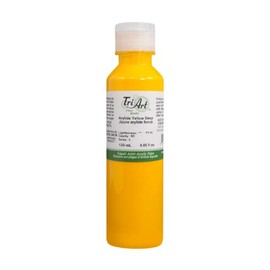 Tri-Art Finest Liquids Artist Acrylics, 120ml, Arylide Deep Yellow