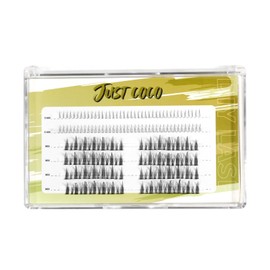 justcoco Partial False Eyelashes Set Top and Bottom Eyelashes Natural Partial False Eyelashes False Eyelashes Lower Eyelashes No Barre False Eyelashes Large Capacity Natural Handmade False Eyelashes (Natural Comic)