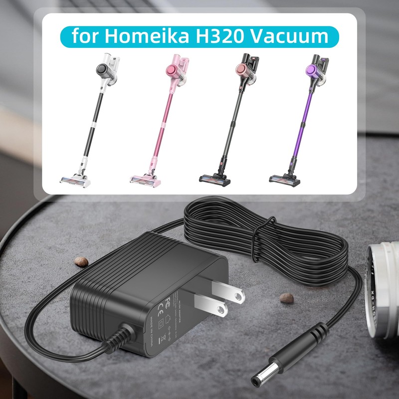 Charger for Homeika Cordless Vacuum Cleaner H320 Power Cord Replacement