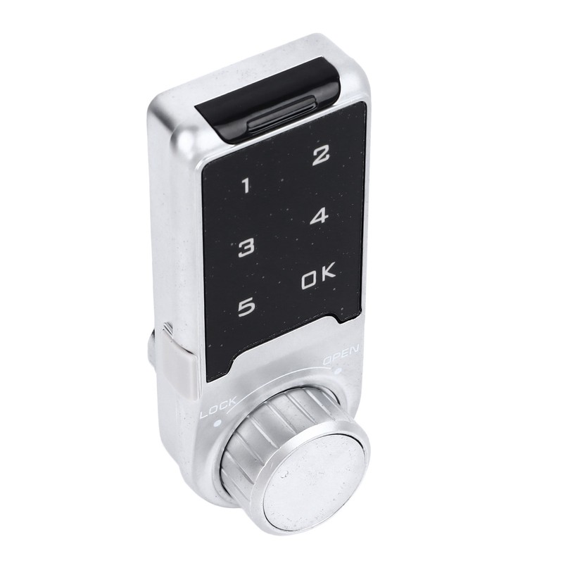Touch Digital Password Keypad Cabinet Lock 30mm Silver Electronic Anti