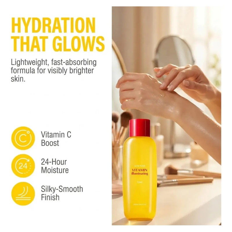 Tónico Vitamina Niacinamida 150ml 2 Pzas, Iluminador Piel