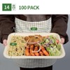 AICHEF 100 Pack 14 inch Extra Large Disposable Food Trays