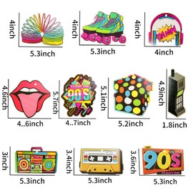 30 Pcs 90s Swirl Decorations 90s Theme Party Decor 1990's Throwback Hanging Swirls Ceiling Decor for Birthday Celebration Rock Hippie Party Supplies