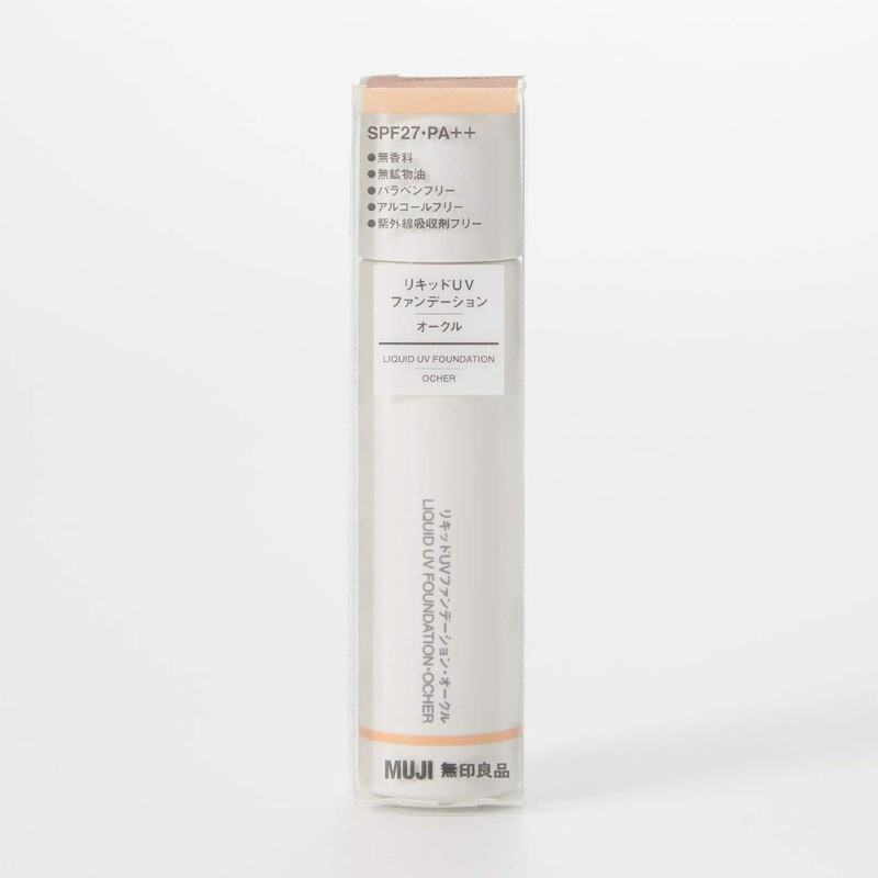 MUJI 02124700 Liquid UV Foundation Ochre SPF 27 PA++ 1.1