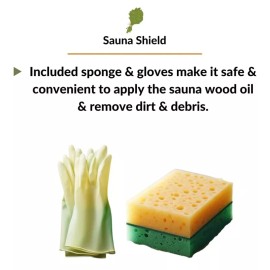 Sauna Shield Sauna Room Care Set: Sauna Wood Oil & Sauna Wood/Room Cleaner - 1L