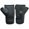 Wheelchair Cow Hide Leather Fingerless Full Open Easy Adjustable Palm