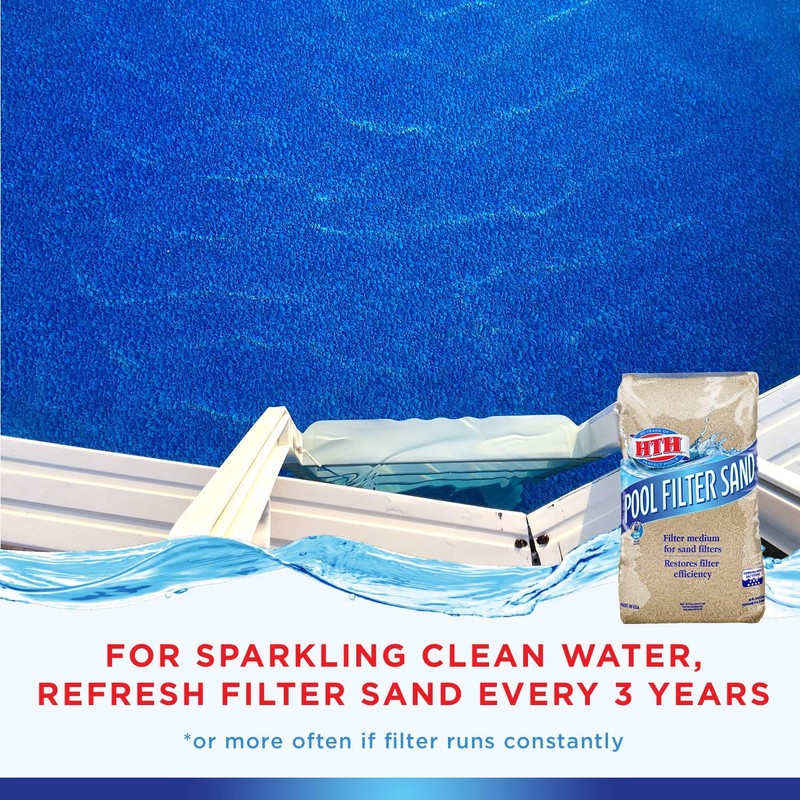 HTH 67079 Pool Filter Sand Cleaner and Clarifier, 50 lbs