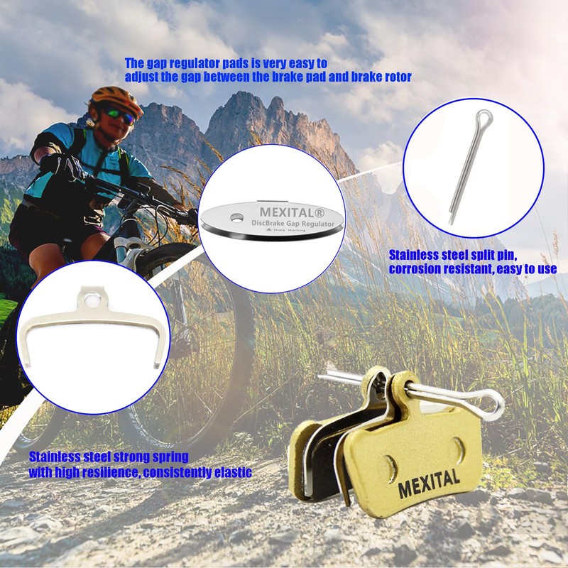 MEXITAL Bicycle Brake Pads, Disc Brake Pads for SRAM G4/G4