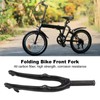 Carbon Fiber Front Fork Replacement Folding Bike Fork with Screws