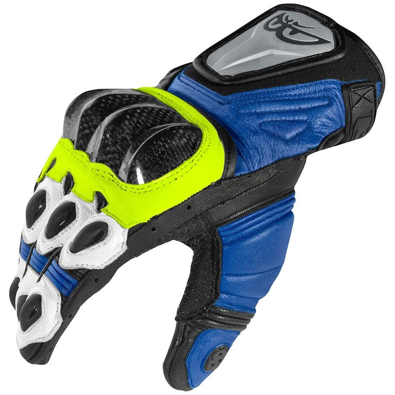 Berik Namib Motorcycle Gloves Black/White/Blue S