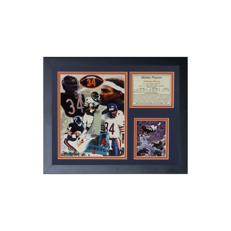 Legends Never Die "Walter Payton Framed Photo Collage, 11 x
