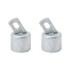 Top Rail End 1-5/8", VIVIDA Chain Link Fence Rail End, Galvanized Steel, for 1-5/8" OD Top Rail Pipe, 2 PCS