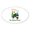 CafePress Camping My Second Home Sticker Oval Car Bumper Sticker(10-Pack)