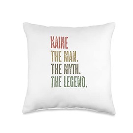 KAINE - the Man the Myth the LEGEND | FUNNY - Mens Boys Name Throw Pillow