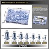 ASKWAY Rivet Nuts 370PCS, Metric Thread Rivet Nut Assembly Kit,