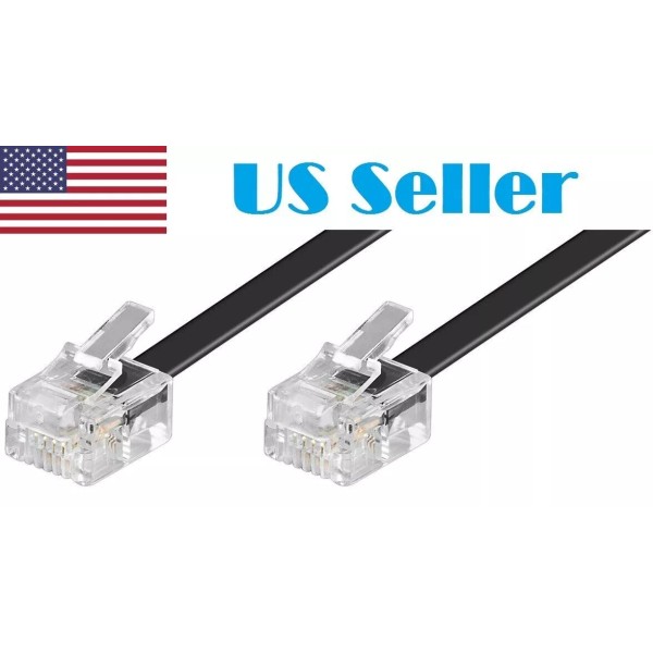 A-lab 32 ft RJ25 / RJ12 Extension Cable 6 pin