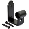 Rolling Ladder Track Bracket – Black Finish, Hook Style Horizontal