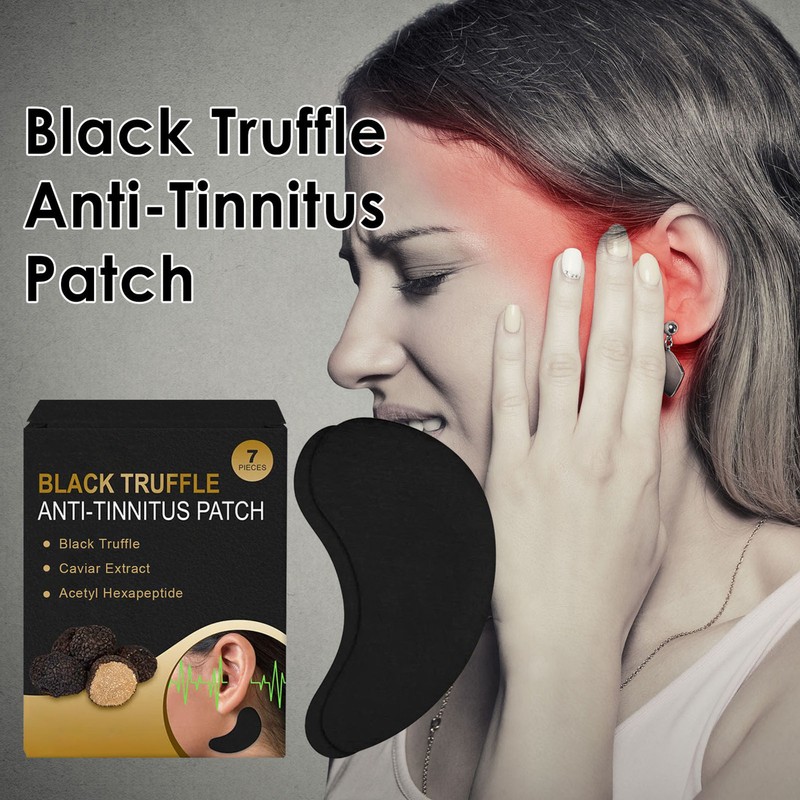 21Pcs Ear Care Patch Earwax Cleaning Portable Black Truffle Tinnitus