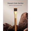Desert Oak Series Flat Top Foundation Brush - 20mm Ultra-Thin