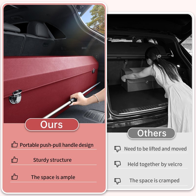 Car Trunk Organizer for Honda CR-V 2017-2022, Collapsible Sturdy Trunk